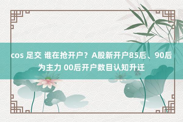 cos 足交 谁在抢开户？A股新开户85后、90后为主力 00后开户数目认知升迁