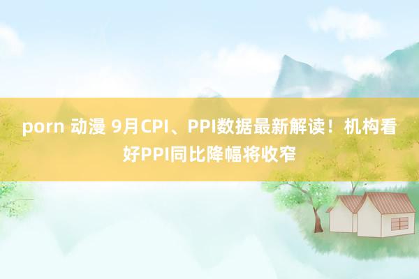 porn 动漫 9月CPI、PPI数据最新解读！机构看好PPI同比降幅将收窄