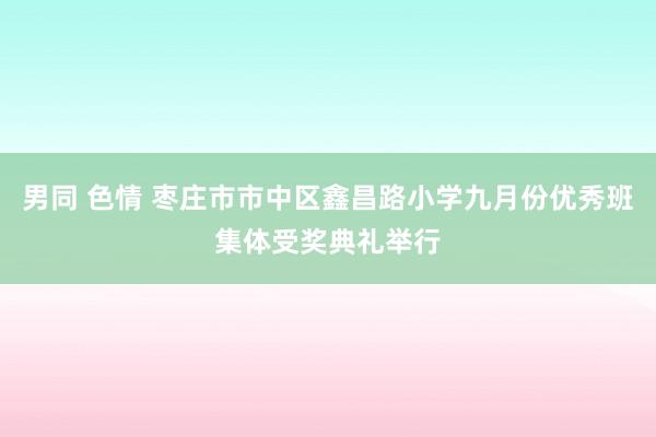 男同 色情 枣庄市市中区鑫昌路小学九月份优秀班集体受奖典礼举行