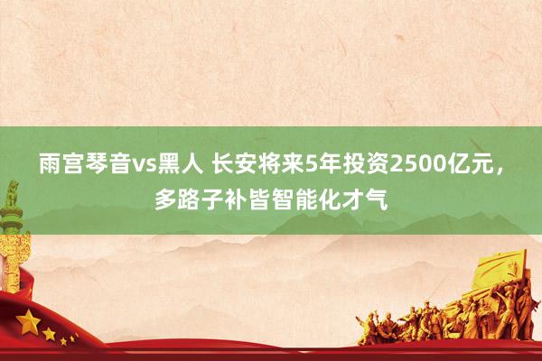 雨宫琴音vs黑人 长安将来5年投资2500亿元，多路子补皆智能化才气