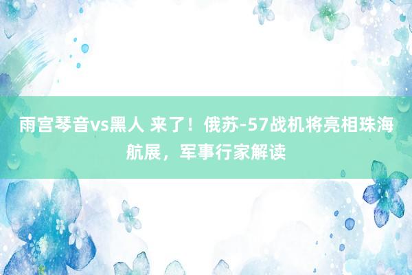 雨宫琴音vs黑人 来了！俄苏-57战机将亮相珠海航展，军事行家解读