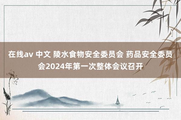 在线av 中文 陵水食物安全委员会 药品安全委员会2024年第一次整体会议召开