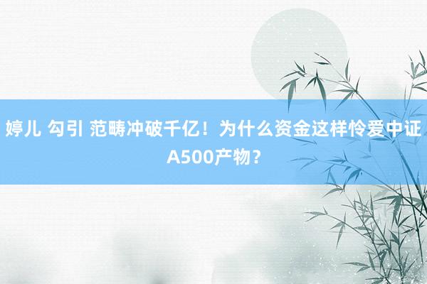 婷儿 勾引 范畴冲破千亿！为什么资金这样怜爱中证A500产物？