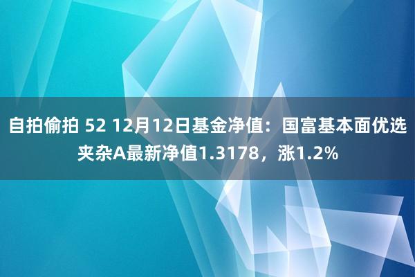 自拍偷拍 52 12月12日基金净值：国富基本面优选夹杂A最新净值1.3178，涨1.2%