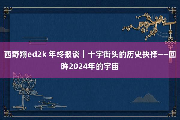 西野翔ed2k 年终报谈｜十字街头的历史抉择——回眸2024年的宇宙