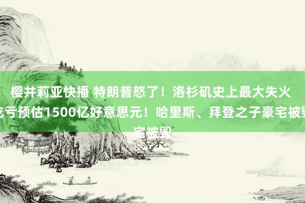 樱井莉亚快播 特朗普怒了！洛杉矶史上最大失火 吃亏预估1500亿好意思元！哈里斯、拜登之子豪宅被毁