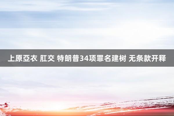 上原亞衣 肛交 特朗普34项罪名建树 无条款开释