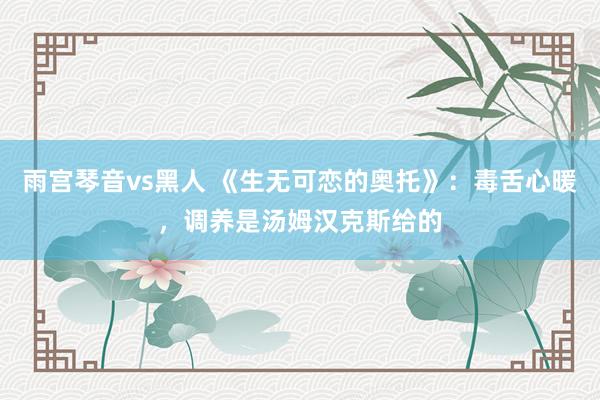 雨宫琴音vs黑人 《生无可恋的奥托》：毒舌心暖，调养是汤姆汉克斯给的